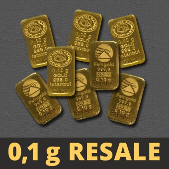 Goldbarren 0,1g "Resale" (div. Hersteller) 