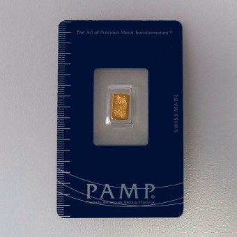 Goldbarren 0,5g PAMP "Fortuna" 