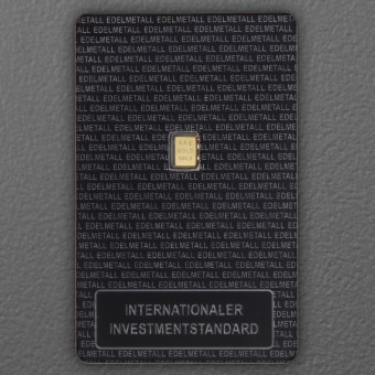 Goldbarren 0,5g Investmentblister 