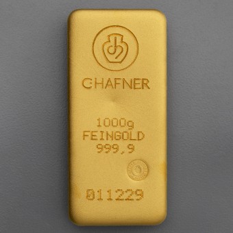 Goldbarren 1000g C.HAFNER - "Resale" 