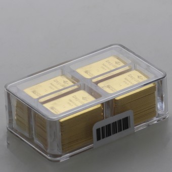 Goldbarren 100x 1g DEGUSSA Combicube 
