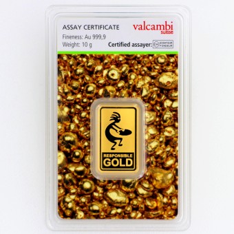 Goldbarren 10g Auropelli-Barren Responsible-Gold 