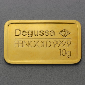 Goldbarren 10g DEGUSSA - "Resale" 