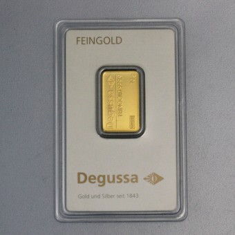 Goldbarren 10g DEGUSSA, im Blister 