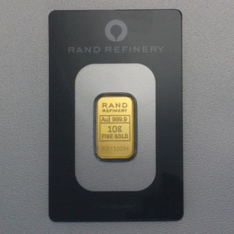 Goldbarren 10g Rand Refinery "Elefanten-Motiv" 