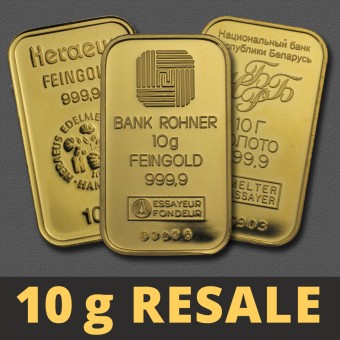 Goldbarren 10g "Resale" (div. Hersteller) 