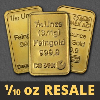 Goldbarren 1/10oz "Resale" (div. Hersteller) 