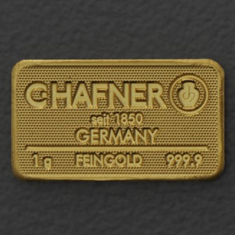 Goldbarren 1g C.HAFNER - "Resale" 