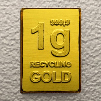 Goldbarren 1g CombiBar Recycling-Gold 