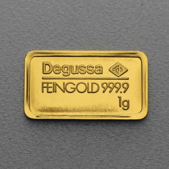 Goldbarren 1g DEGUSSA - "Resale" 