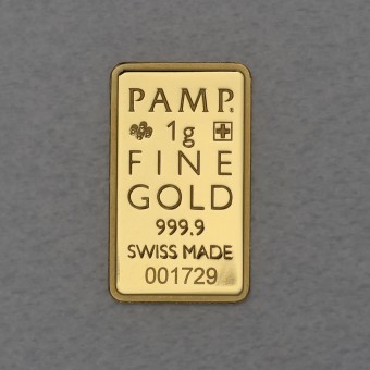 Goldbarren 1g PAMP - "Resale" 