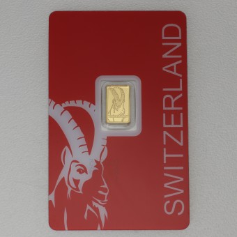 Goldbarren 1g PAMP "Switzerland - Capricorn" 