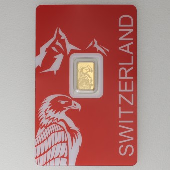 Goldbarren 1g PAMP "Switzerland - Eagle" 