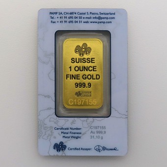 Goldbarren 1oz PAMP "Suisse" 