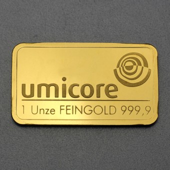 Goldbarren 1oz UMICORE (Resale) 