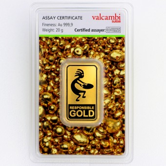 Goldbarren 20g Auropelli-Barren Responsible-Gold 