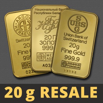 Goldbarren 20g "Resale" (div. Hersteller) 