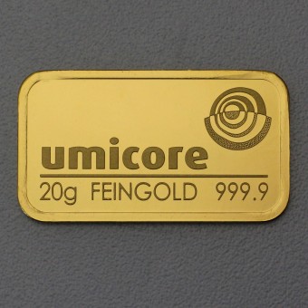 Goldbarren 20g UMICORE,geprägt 