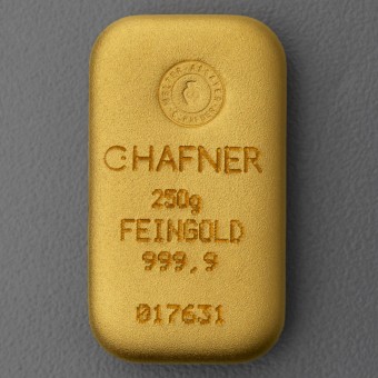 Goldbarren 250g C.HAFNER - "Resale" 