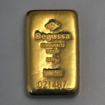 Goldbarren 250g DEGUSSA - "Resale" 