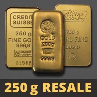 Goldbarren 250g "Resale" (div. Hersteller) 