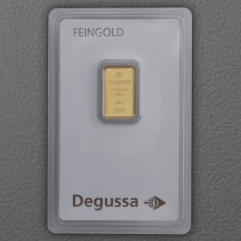 Goldbarren 2,5g DEGUSSA Resale 