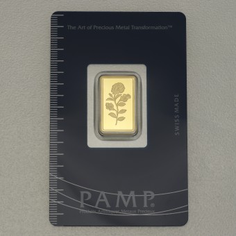 Goldbarren 2,5g PAMP "Rose" 