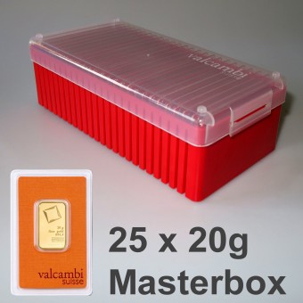Goldbarren 25x 20g VALCAMBI (Masterbox) 