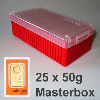 Goldbarren 25x 50g VALCAMBI (Masterbox) 