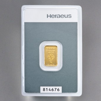 Goldbarren 2g "Kinebar" HERAEUS 