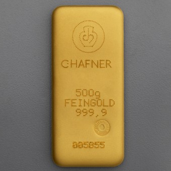 Goldbarren 500g C.HAFNER - "Resale" 