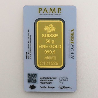 Goldbarren 50g PAMP "Fortuna" 