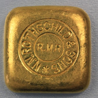 Goldbarren 50g ROTHSCHILD & Sons (Rundstempel) 