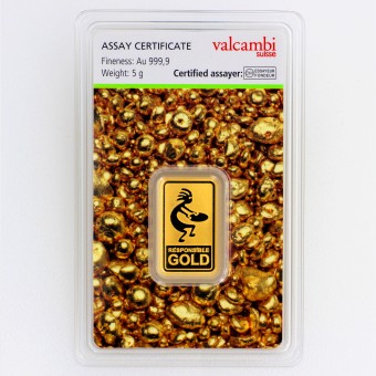 Goldbarren 5g Auropelli-Barren Responsible-Gold 