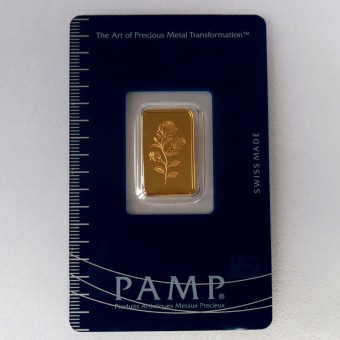 Goldbarren 5g PAMP "Rose" 