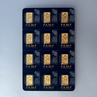 Goldbarren "Multigram" (12x 1g) PAMP 