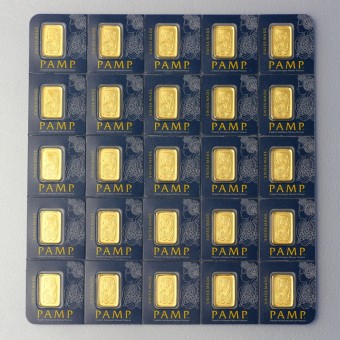 Goldbarren "Multigram" (25x 1g Gold) PAMP 