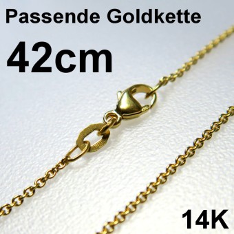 Goldkette 585er/42 cm "Anker-Form" (14 kt GG) 