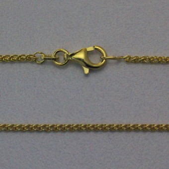 Goldkette 750er/45 cm "Zopf-Form" (18 kt GG) 