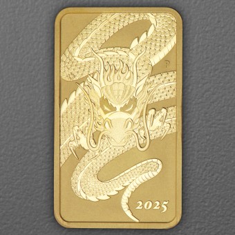Goldmünzbarren 1oz "Rectangular Dragon" 2025 (Australien)