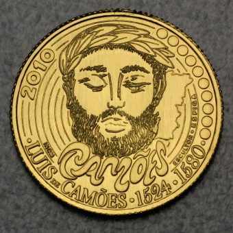 Goldmünze "0,25 Euro-1/4 Euro 2010" (Portugal) 