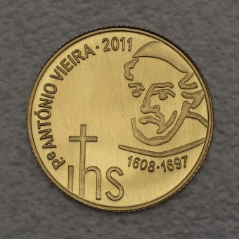 Goldmünze 0,25 Euro "Padre Antonio Vieira" 2011 (Portugal)