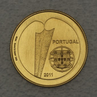 Goldmünze 0,25 Euro "EU-Beitritt Portugal" 2011 (Portugal)