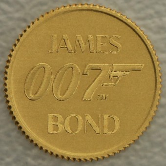 Goldmünze 0,5g "007 James Bond" 2020 (Tuvalu)