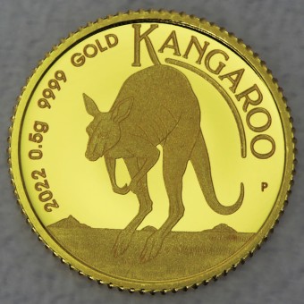 Goldmünze 0,5g "Känguru-Mini Roo 2022" (Austral.) 