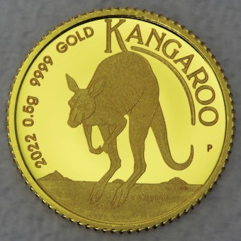 Goldmünze 0,5g "Mini Roo" 2022 Australian Kangaroo (Australien)