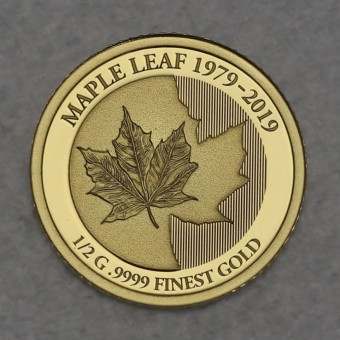 Goldmünze 0,5g "Maple Leaf" 2019 (Solomon Islands)