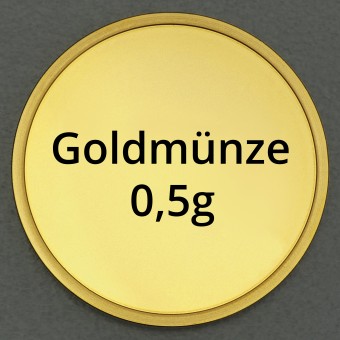 Goldmünze 0,5g "Resale" (div.Hersteller) 