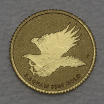 Goldmünze 0,5g "Wedge-Tailed Eagle" 2015 Mini Gold Coin (Australien)