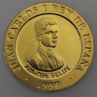 Goldmünze "10000 Pesetas 1990" (Spanien) 